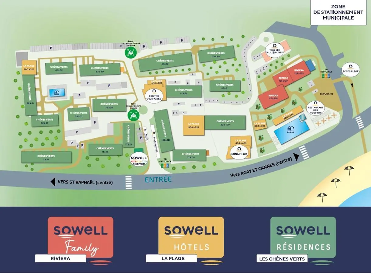 ホリデーパーク Sowell Residences Chenes Verts Saint-Raphaël